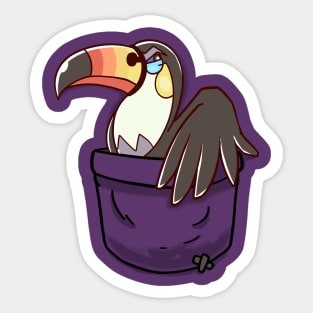 Pocket Anger Toucan Sticker